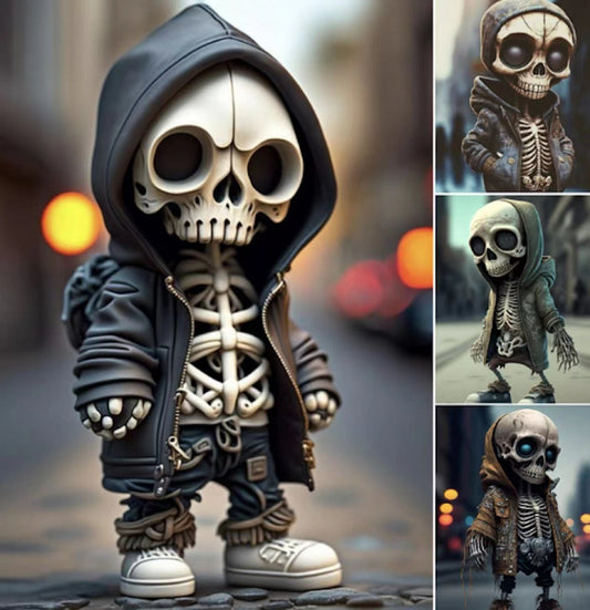 Kovis luuranko-hahmo / Halloween Cool Skeleton Figurines Halloween Skeleton Doll Resin Ornament Home Decor